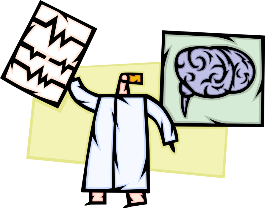 Physicians Examine Human Brain - Human (890x700), Png Download