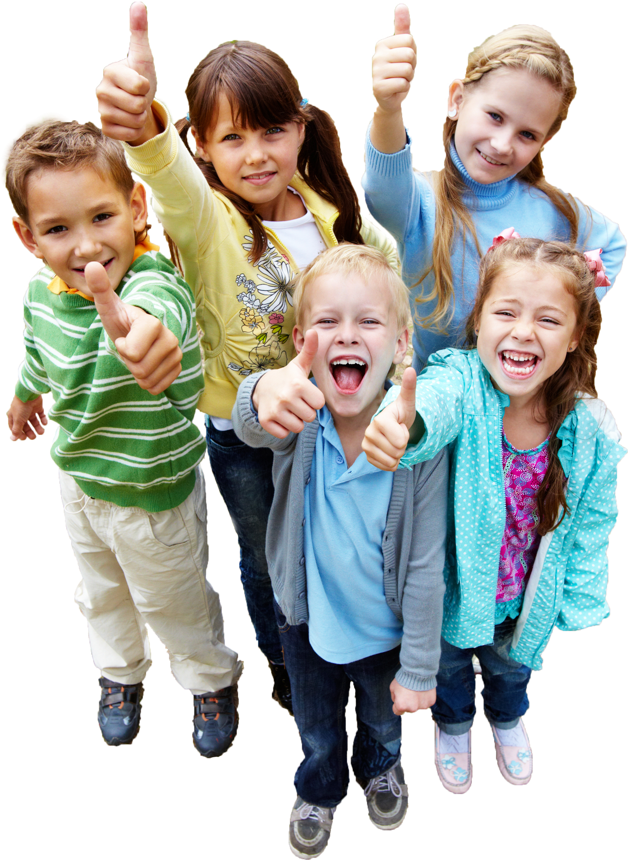 Kids Thumbs Up Png (2135x2876), Png Download