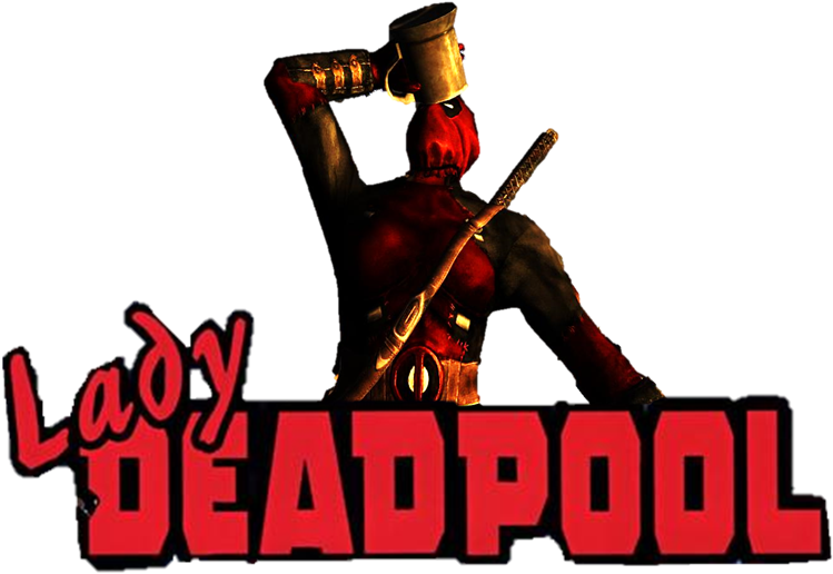 Lady Deadpool - Lady Deadpool Logo Png (768x528), Png Download