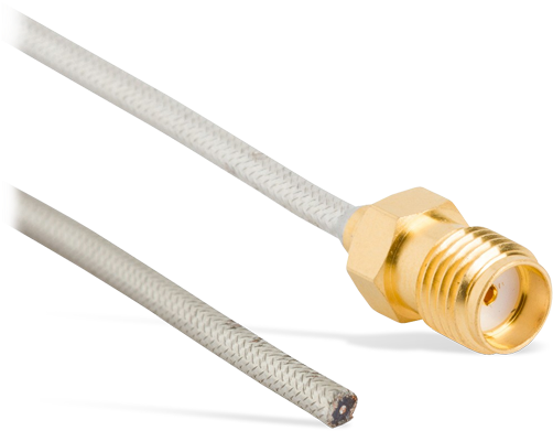 Amphenol Rf Sma Jack To Blunt Cut Cable Assemblies - Sma Connector (600x436), Png Download