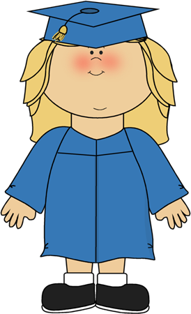 Girl Graduating - Graduate Clipart (274x450), Png Download