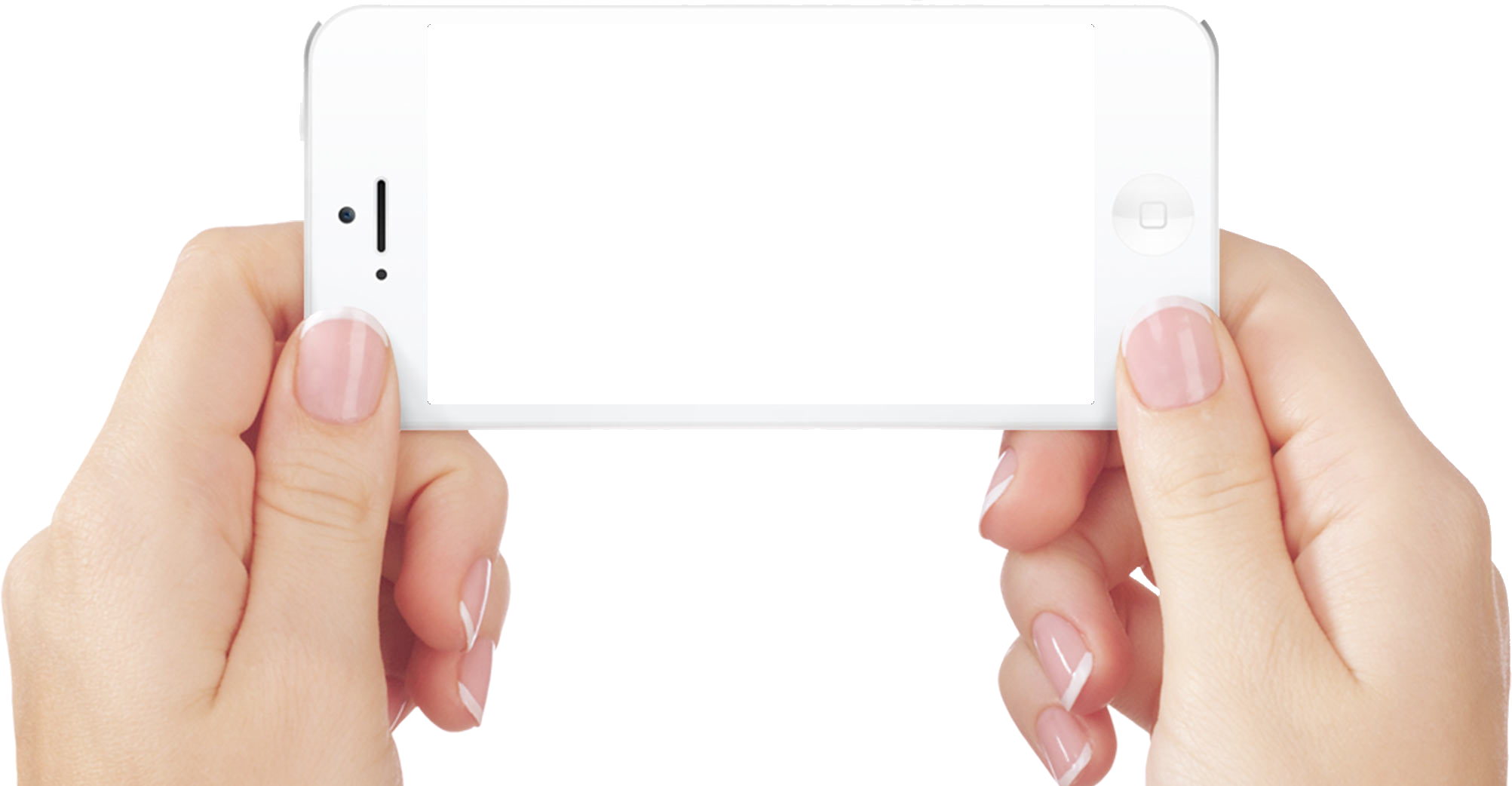 Hand Holding Paper Png - Hand Holding Smartphone Png (2005x1042), Png Download