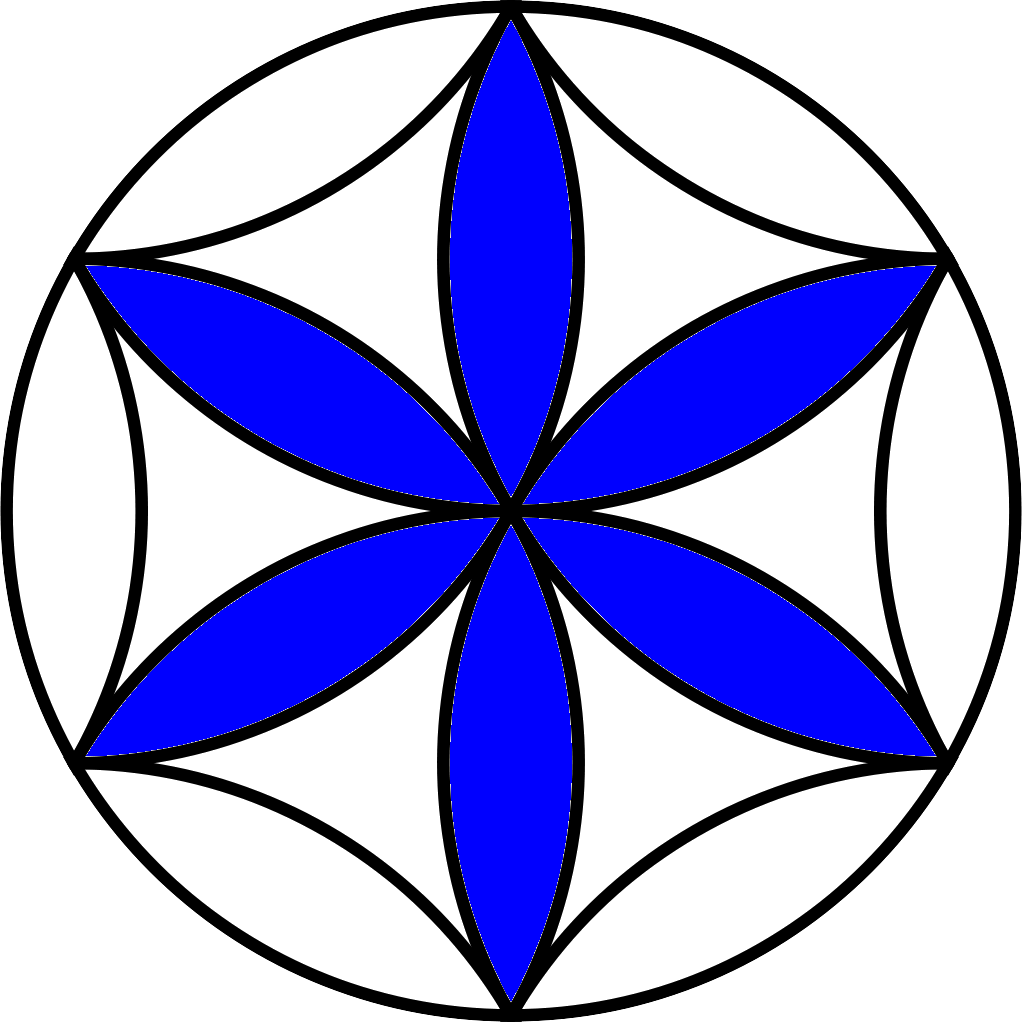 Flower Of Life 17 Blue - Logo Asterisk (1022x1022), Png Download