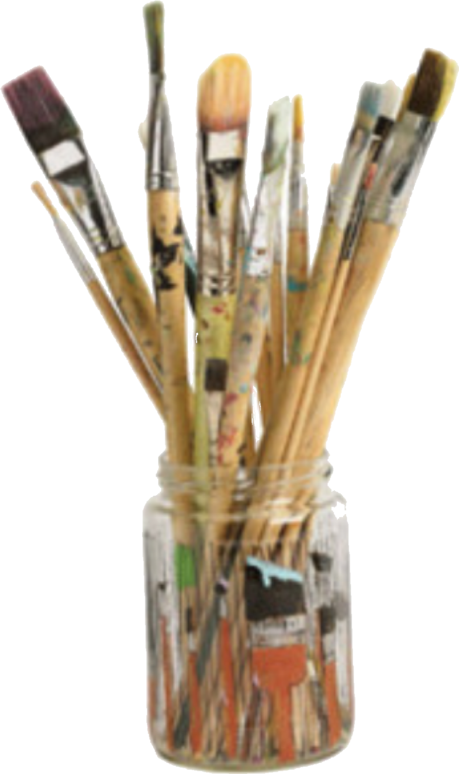 Aesthetic Png Polyvore Paintbrush Art Warm - Aesthetic Png Moodboards Polyvore Png (609x612), Png Download