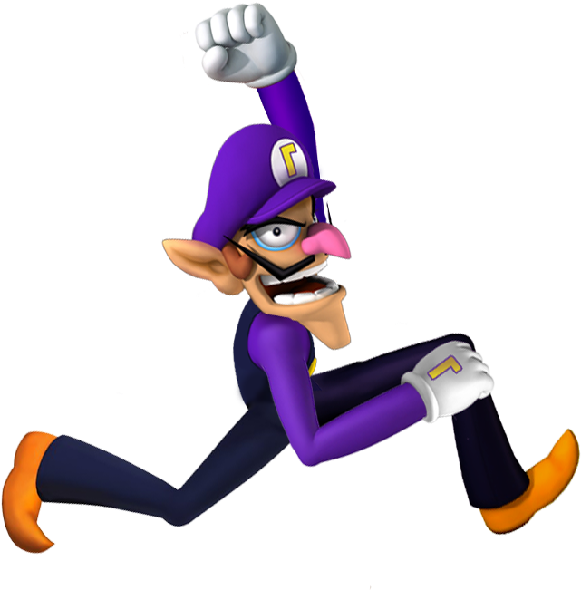 Waluigi Transparent New Super Mario Bros - Waluigi Png (707x680), Png Download