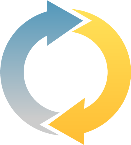 Twellow Directory - Circulo Con Cuatro Flechas (500x500), Png Download