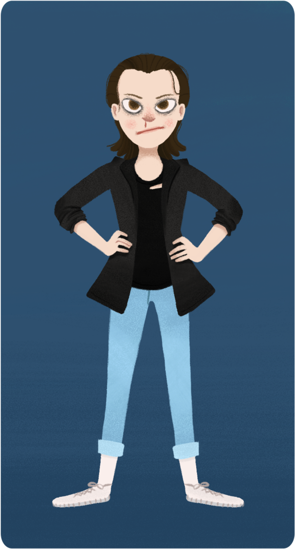 Stranger Things Eleven By Adventurerclicks - Cartoon (673x1188), Png Download