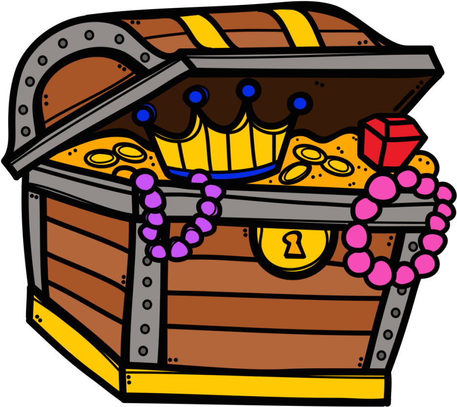 Treasure Chest Gold - Treasure Chest Clipart (1024x1024), Png Download