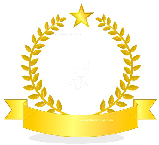 Golden Ribbon Png Picture - Circle (600x600), Png Download