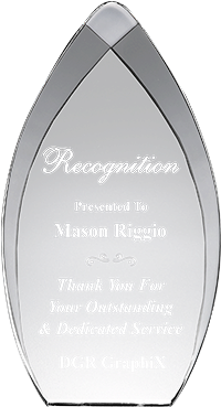 Tear Drop Acrylic - Acrylic Trophy (300x400), Png Download