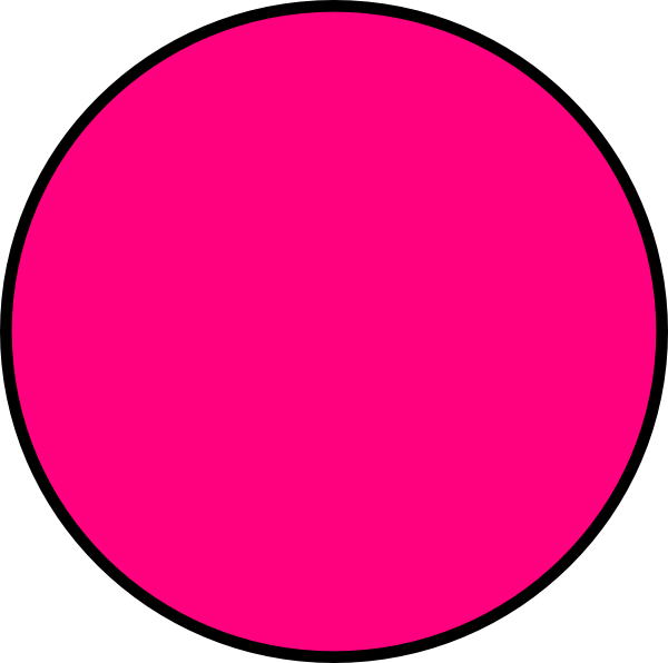 Pink Circle Clip Art - Mitsubishi F-2 (600x596), Png Download