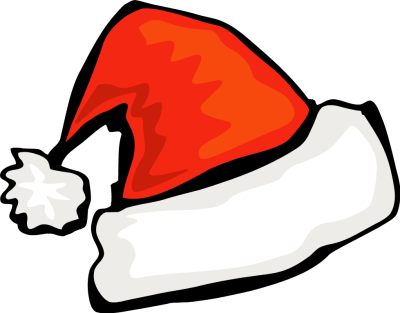 Santa Hat Clipart Png (400x313), Png Download
