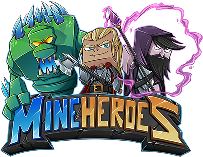 Drawn Minecraft Logo - Minecraft Mineheroes (424x316), Png Download
