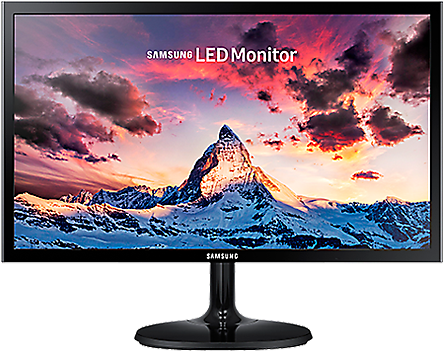 Led - Samsung S19f350 19-inch Slim Design Monitor (448x488), Png Download
