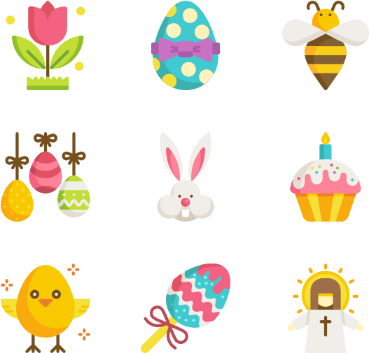 Easter - Holi Icon (600x564), Png Download