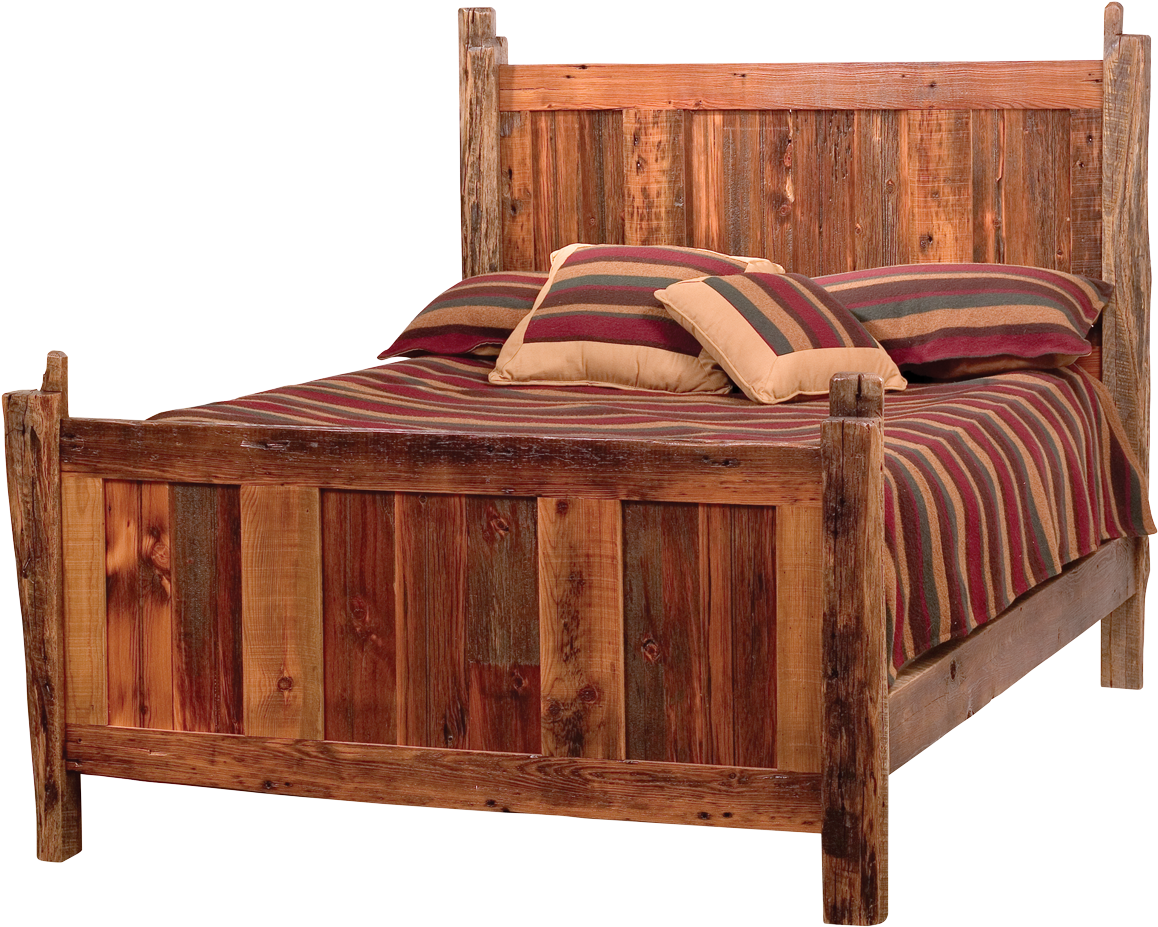 Teton Barnwood Bed - Barn Wood Beds (1200x957), Png Download
