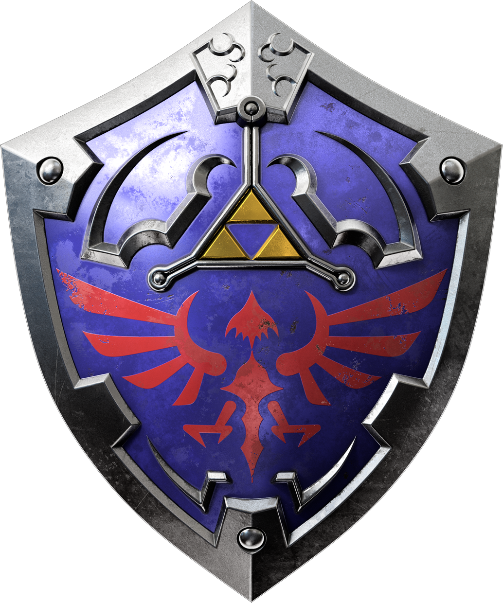 I Felt I Had Some Trouble In The Lower Right-hand Side - Legend Of Zelda Twilight Princess Hd Shield (1034x1240), Png Download