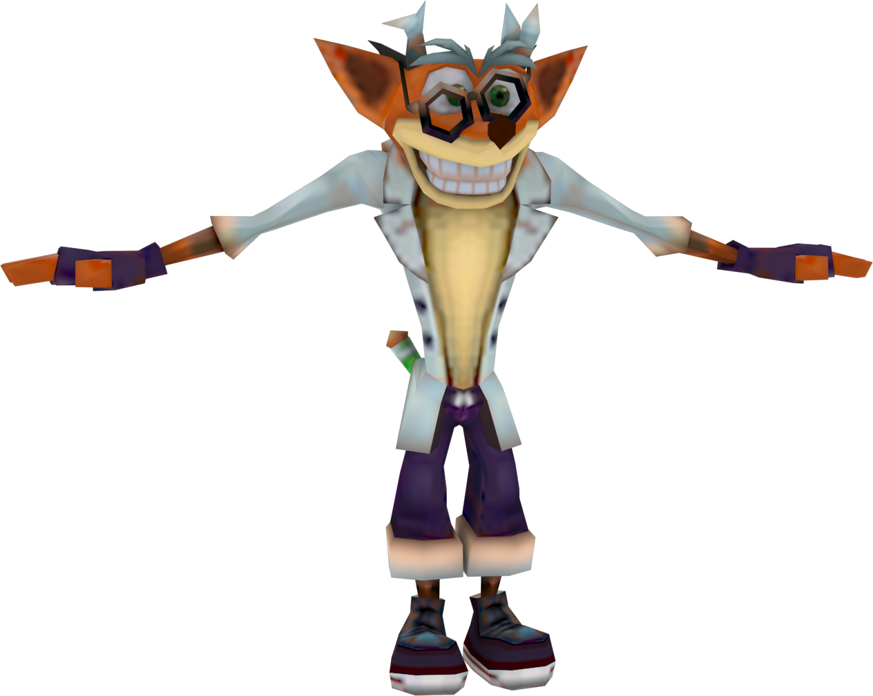 Png Freeuse Library Image Crash Tag Team Racing Scientist - Crash Tag Team Racing All Costumes (1264x1008), Png Download