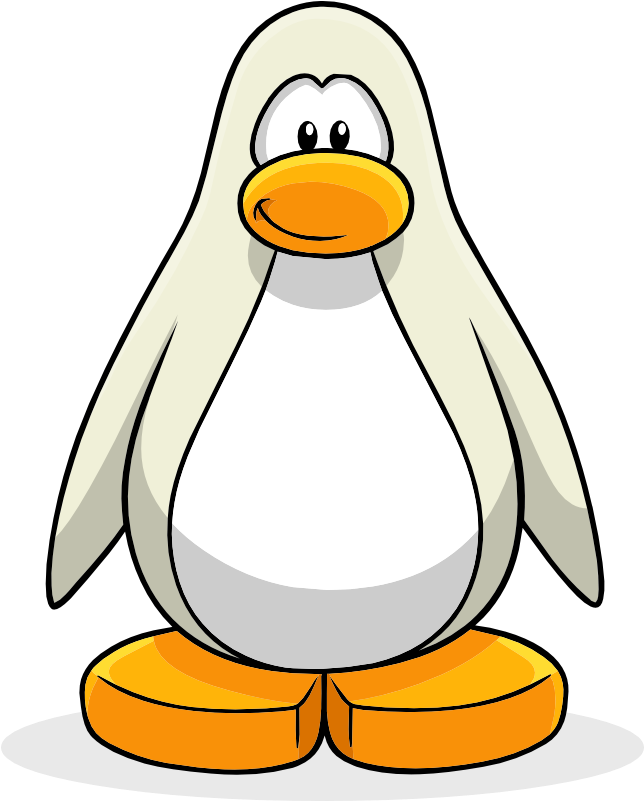 Custom Made White Penguin - Penguin From Club Penguin (730x800), Png Download