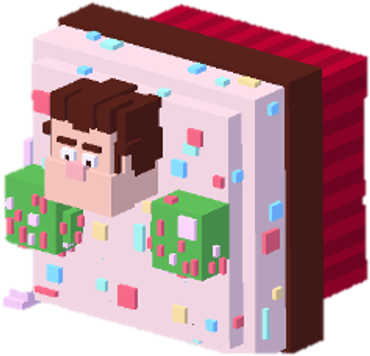 Cupcakeralph - Disney Crossy Road Ralph (379x382), Png Download