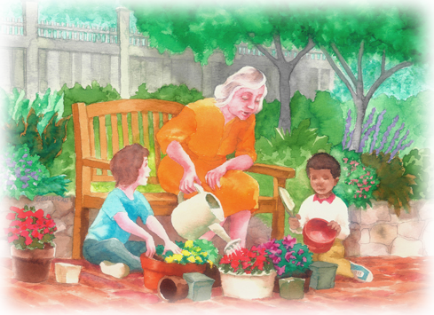 Adult Day Program - Waveny Lifecare Network (489x355), Png Download