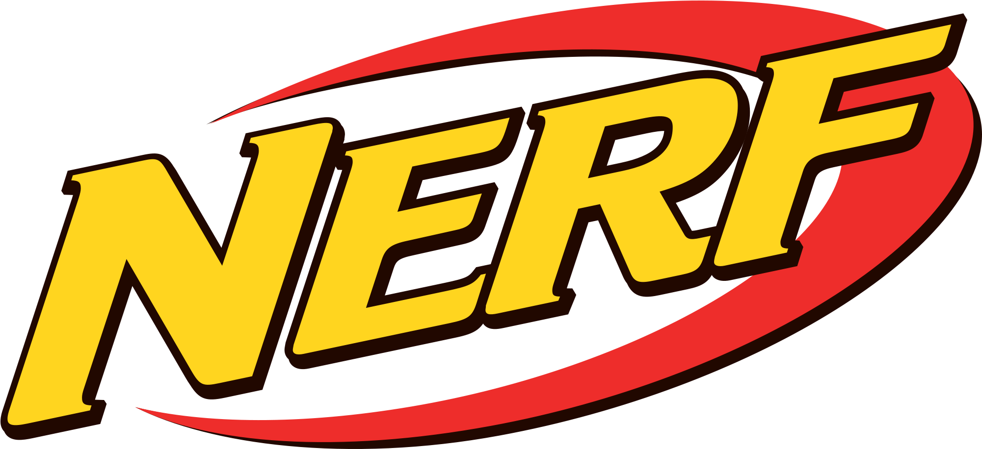 Banner Download Nerf Gun Silhouette At Getdrawings - Nerf Logo (2000x933), Png Download