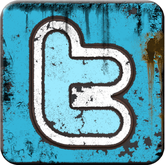 Grunge Twitter Icon (600x600), Png Download
