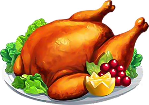 Turkey Food Png - Cooked Turkey Png (600x424), Png Download