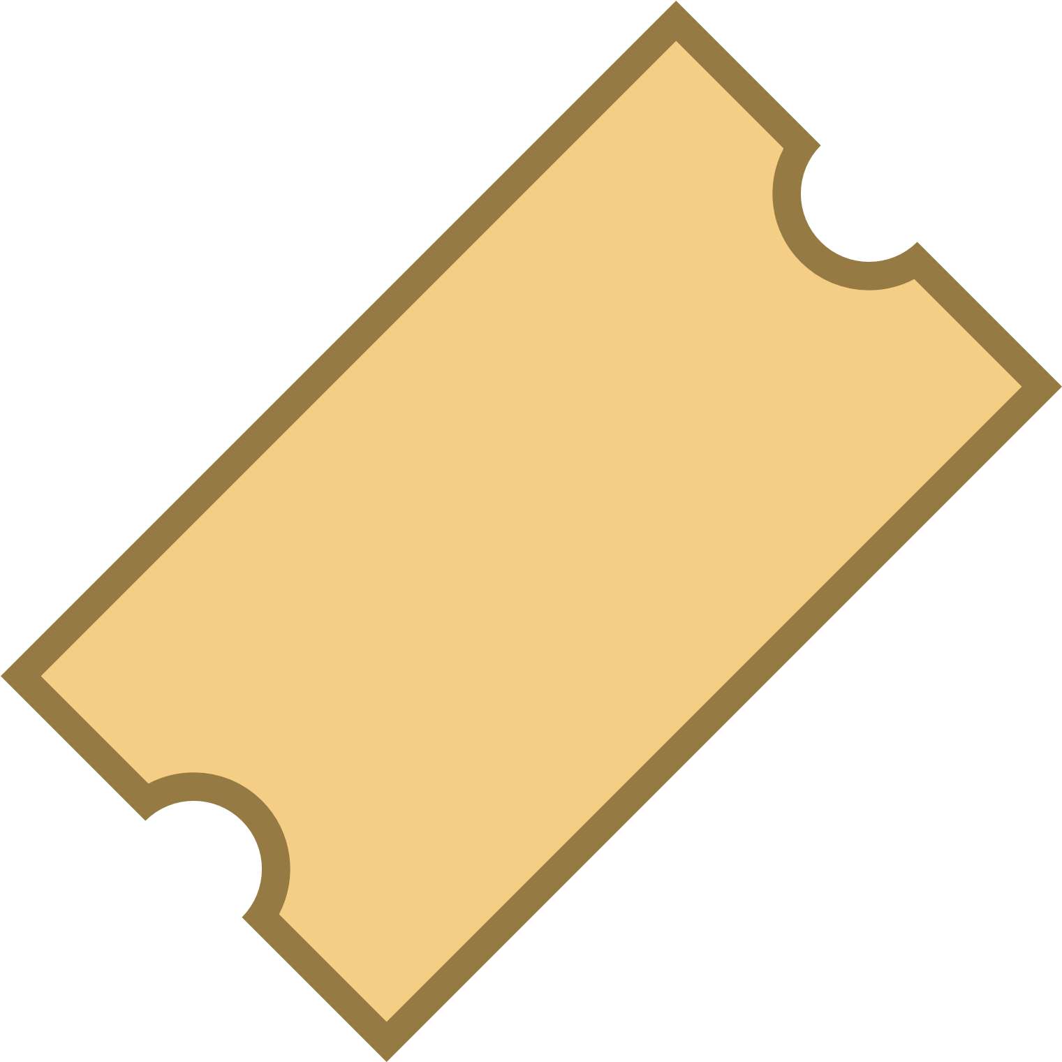The Ticket Icon Starts As A Rectangle Shape - Signs And Symbols Junction Ahead (1600x1600), Png Download