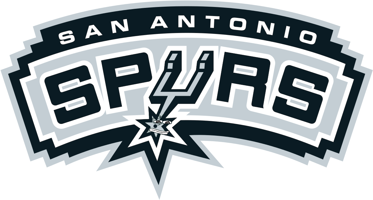 Spurs Logo - Fathead Nba Logo Wall Decal; San Antonio Spurs (1024x565), Png Download