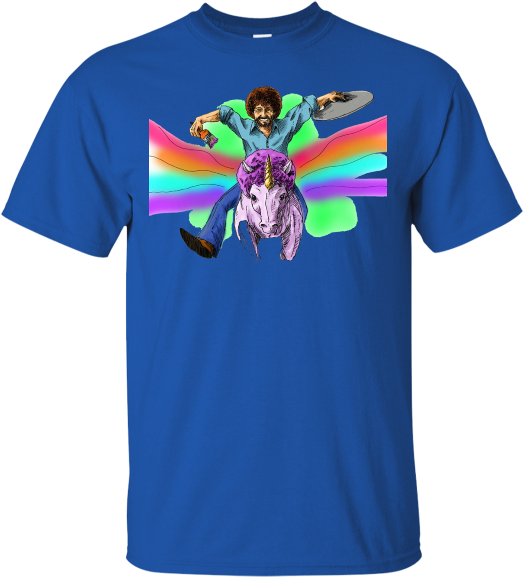 Bob Ross Rainbows Shirt Men - Busch Light T Shirt (1155x1155), Png Download