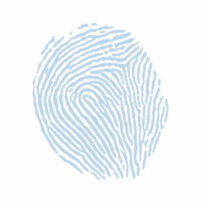 Fingerprint - Sketch (413x410), Png Download
