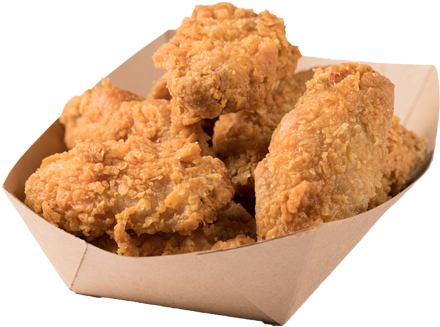 Crispy Mexico Wings 墨西哥辣翅 - Crispy Fried Chicken (450x397), Png Download