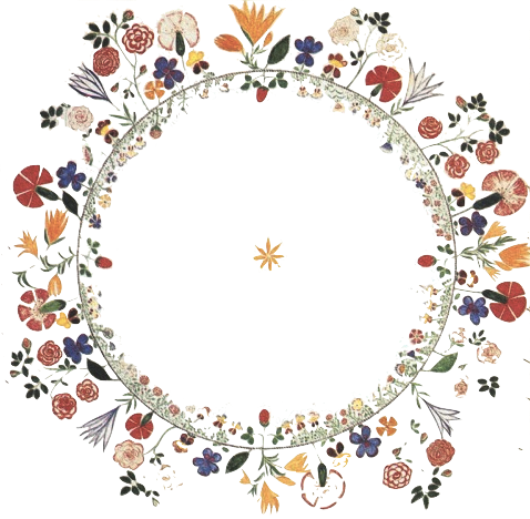 Floral Wreath Shaker - Flower Wreath Png Transparent (478x468), Png Download