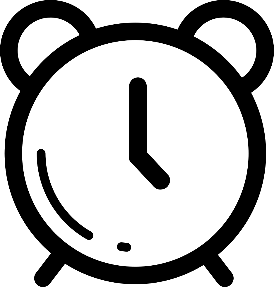 Vector Royalty Free Download Clock Outline Png Icon - Clock Outline Transparent (936x980), Png Download