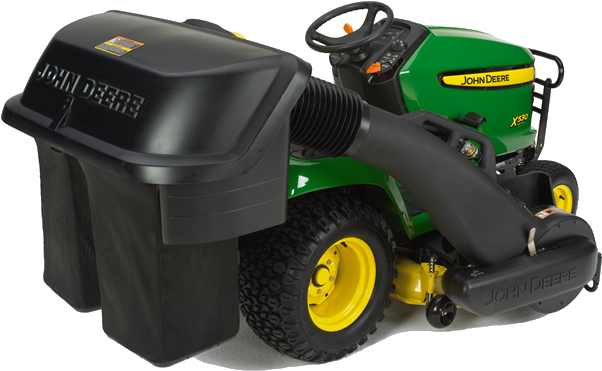 7 Bushel Rear Bagger - John Deere D105 With Bagger (642x462), Png Download