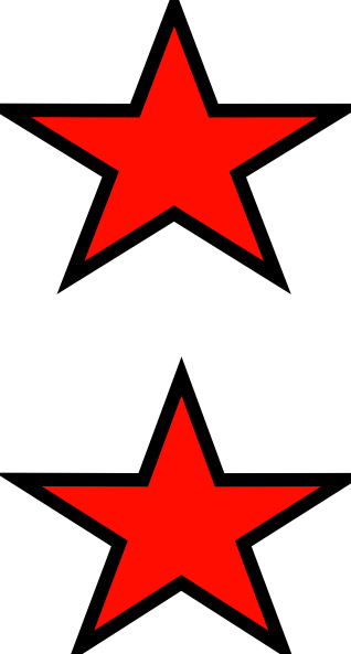 Banner Royalty Free Library Stars Clip Art At Clker - Red Stars Clip Art (318x593), Png Download