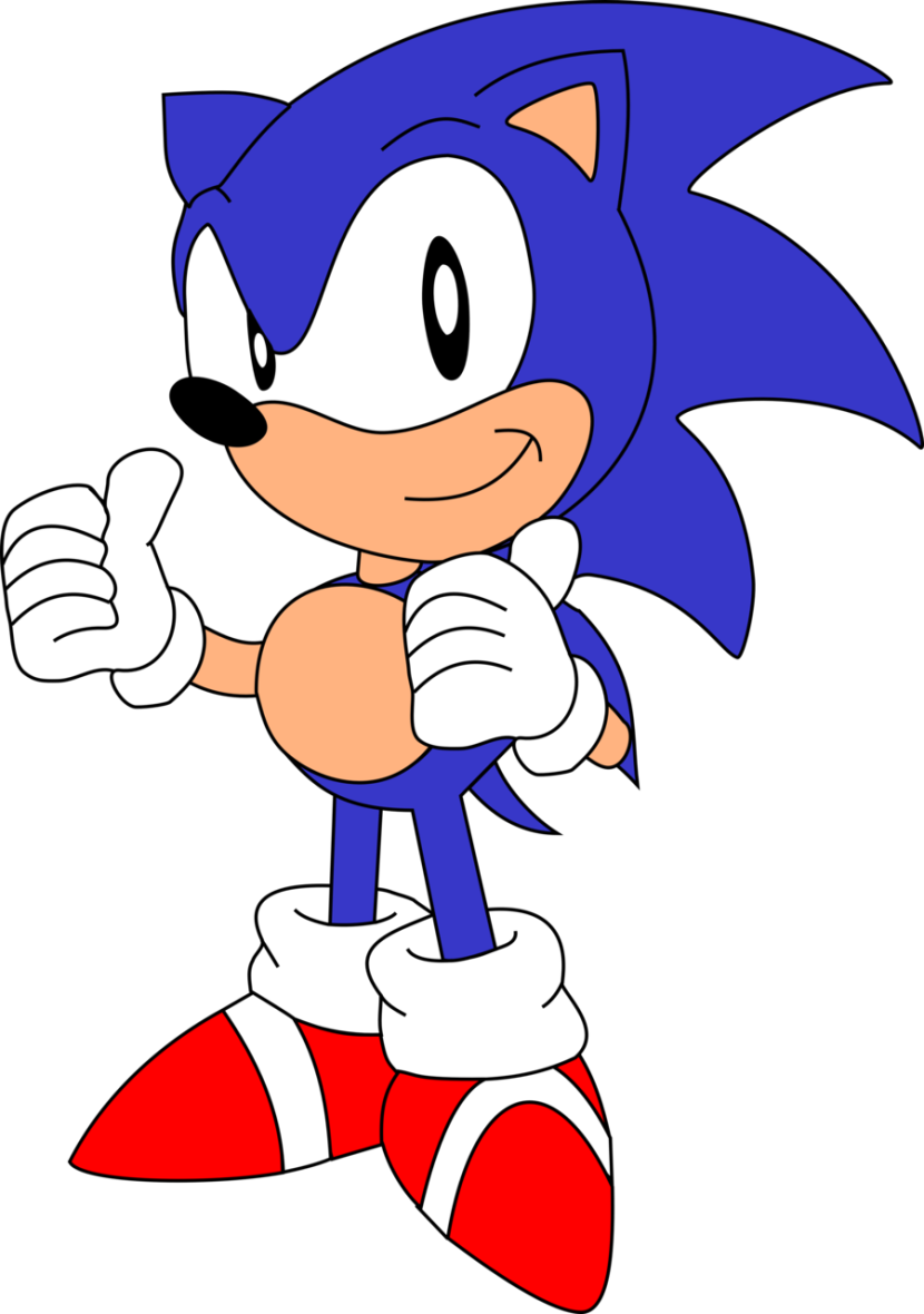 Sonic The Hedgehog Clipart Clip Art - Sonic Satam Sonic Png (830x1180), Png Download