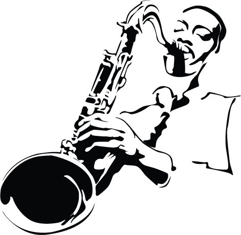 Saxophone Clipart Clip Art - Jazz Png (471x460), Png Download