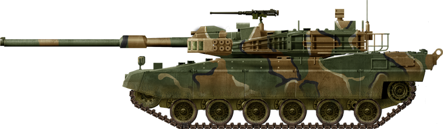 K2 Black Panther Mbt Review - Nr 2 K2 Black Panther South Korea (895x261), Png Download