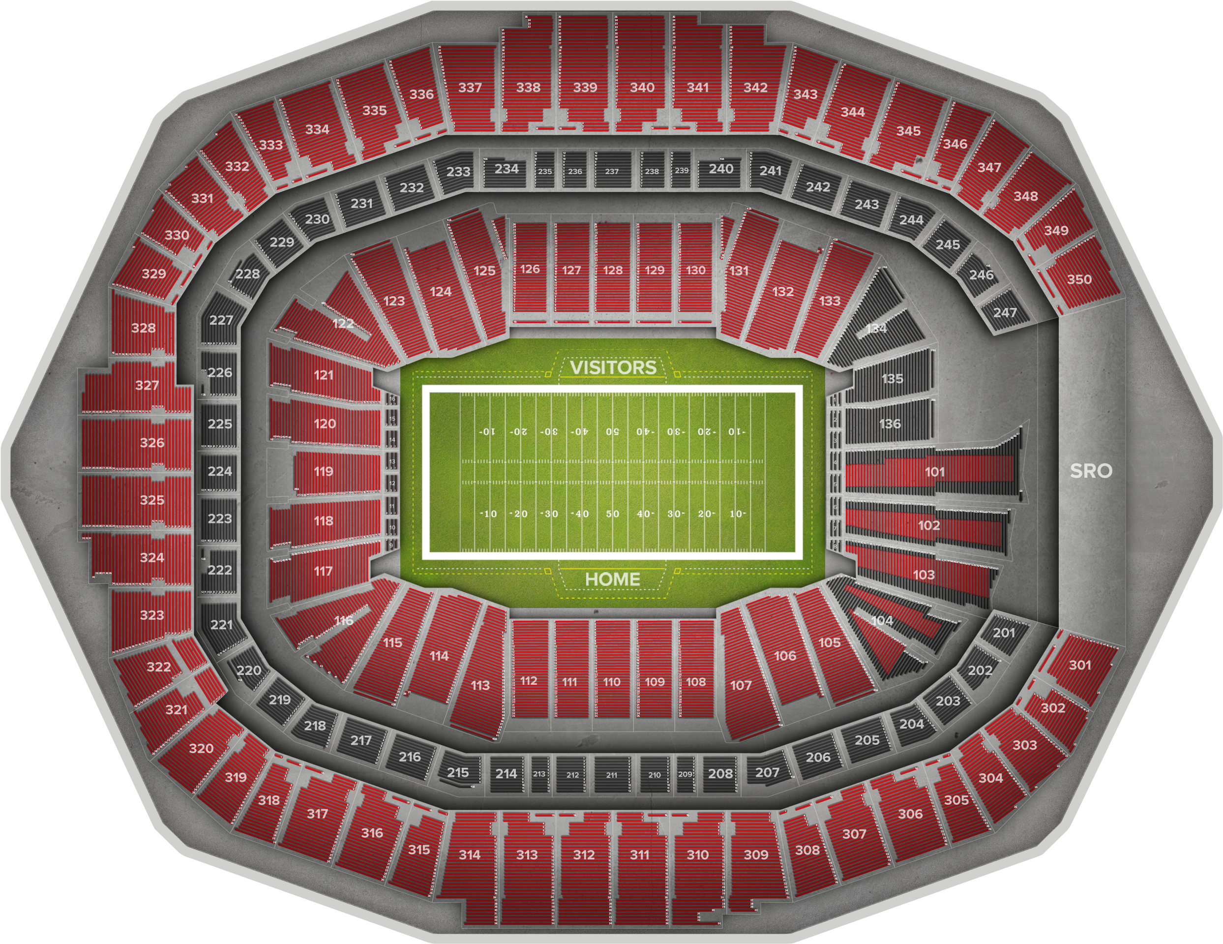 Mercedes-benz Stadium (2560x1936), Png Download
