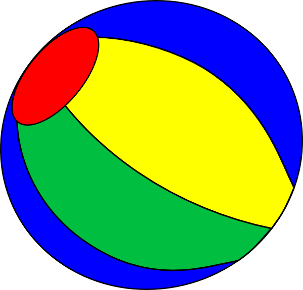 Ball,beach - Big Small Ball Clipart (500x479), Png Download