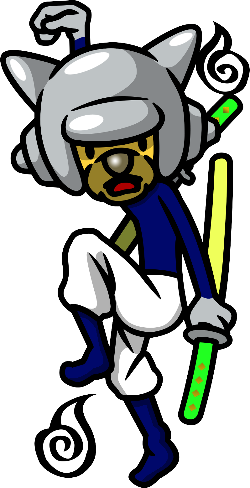 Ninja Clipart Ninja Dog ~ Frames ~ Illustrations ~ - Rhythm Heaven Megamix Characters (798x1558), Png Download
