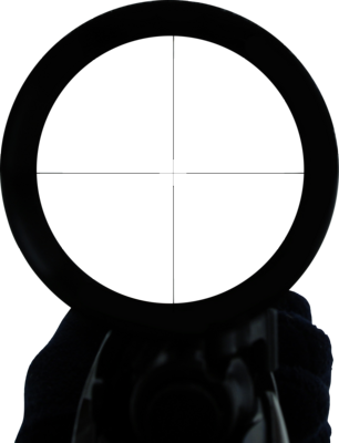 Crosshair Png Cliparts - Sniper Scope Pov (306x400), Png Download