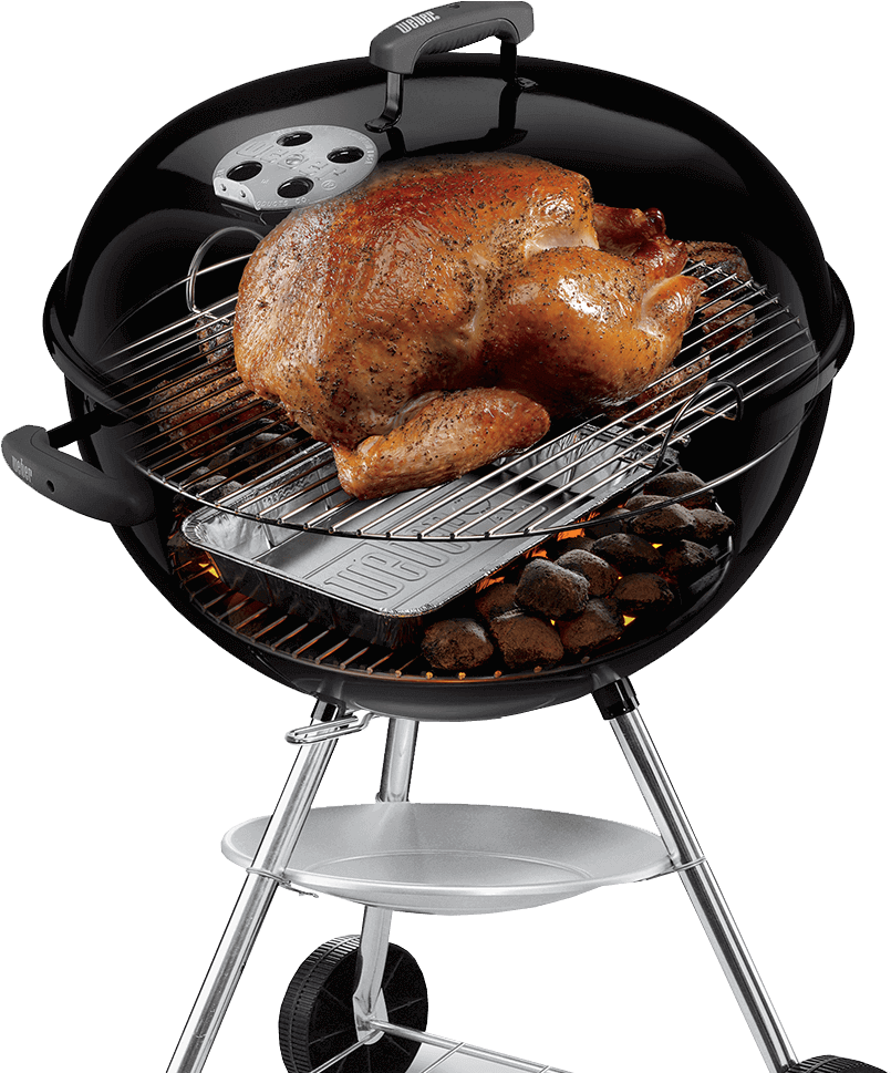 Chicken Weber Barbecue - Weber Bbq Kettle (898x968), Png Download