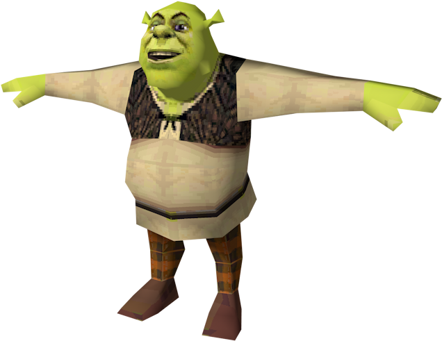 Download Zip Archive - T Posing Shrek (750x650), Png Download