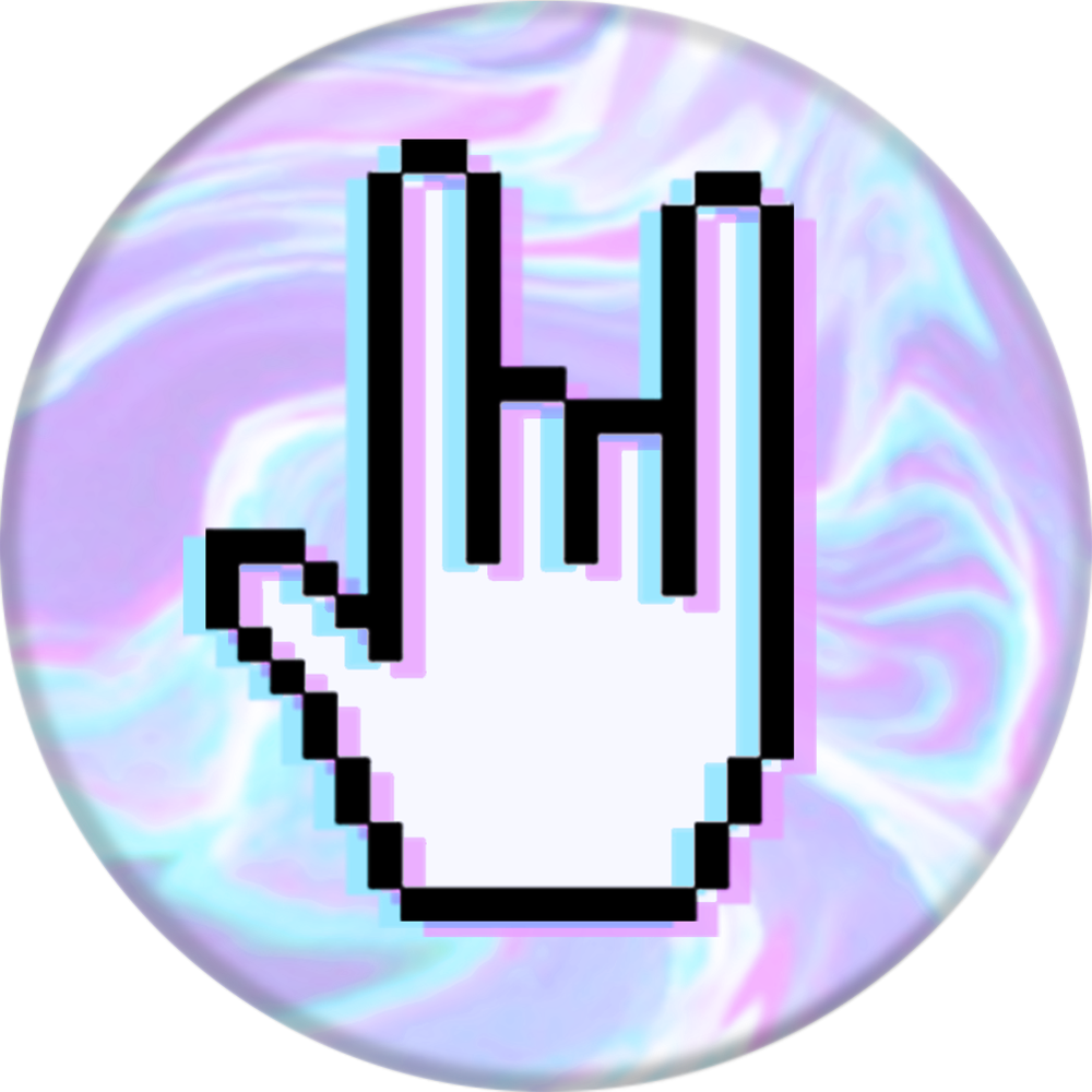 Popsockets Pixel Core - Rock On White Large (1000x1000), Png Download