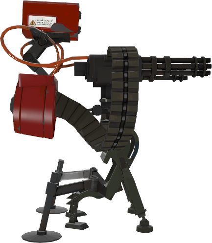 58, 25 June 2010 - Tf2 Sentry Level 3 (433x497), Png Download