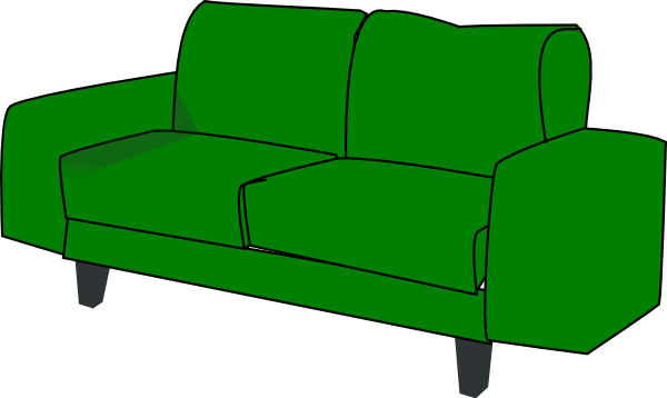 Sofa Clipart Png - Sofa Clipart (600x358), Png Download