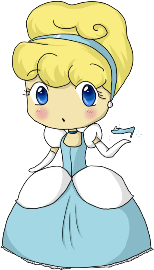 Cinderella Chibi By Puccanoodles - Cinderella Chibi (600x933), Png Download